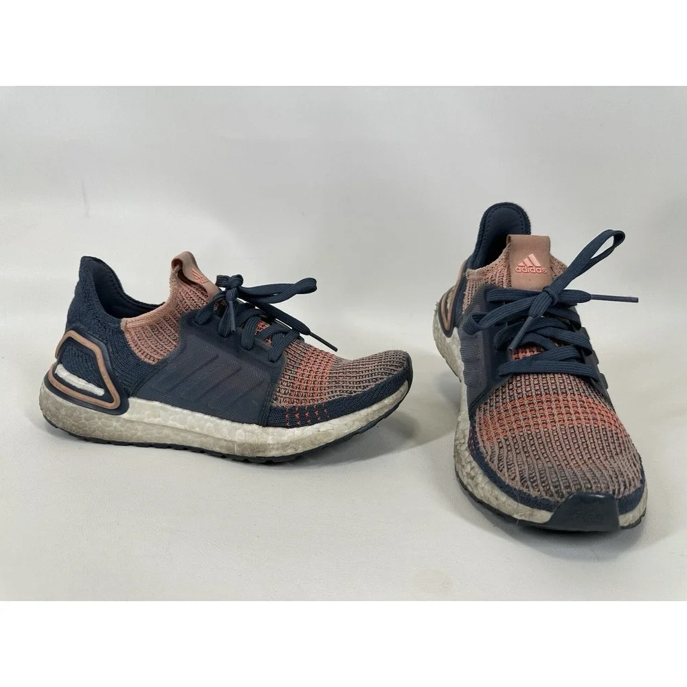 Adidas UltraBoost 19 Womens Size‎ 6 Blue Gray Pink Shoes G54013